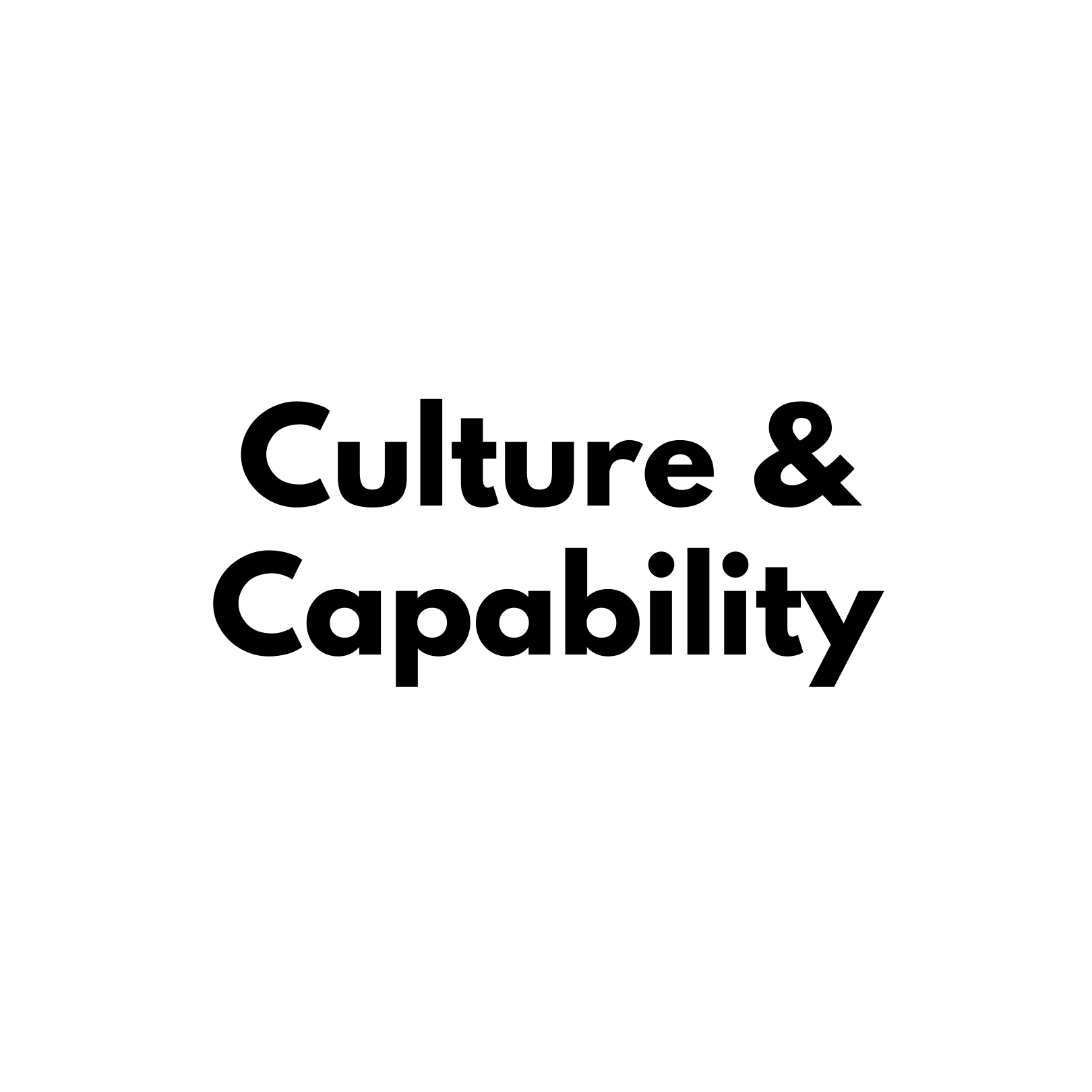 Culture & Capability 